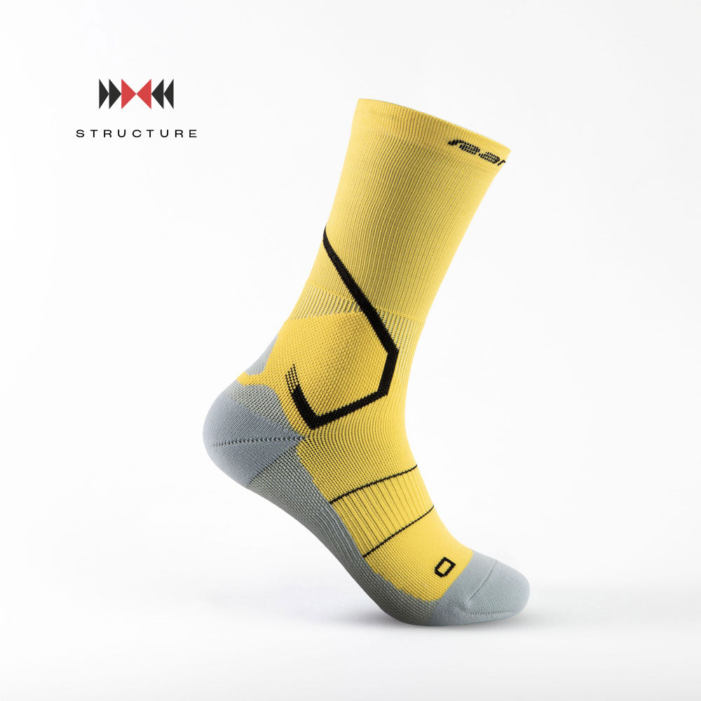 Ranna R-ONE 2.0 Performance Football Socks Yellow - Right