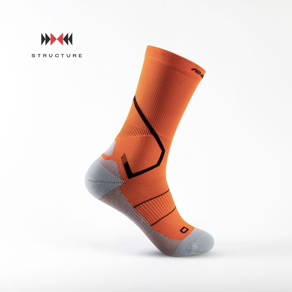 Performance soccer socks Ranna R-ONE 2.0 Orange - Right