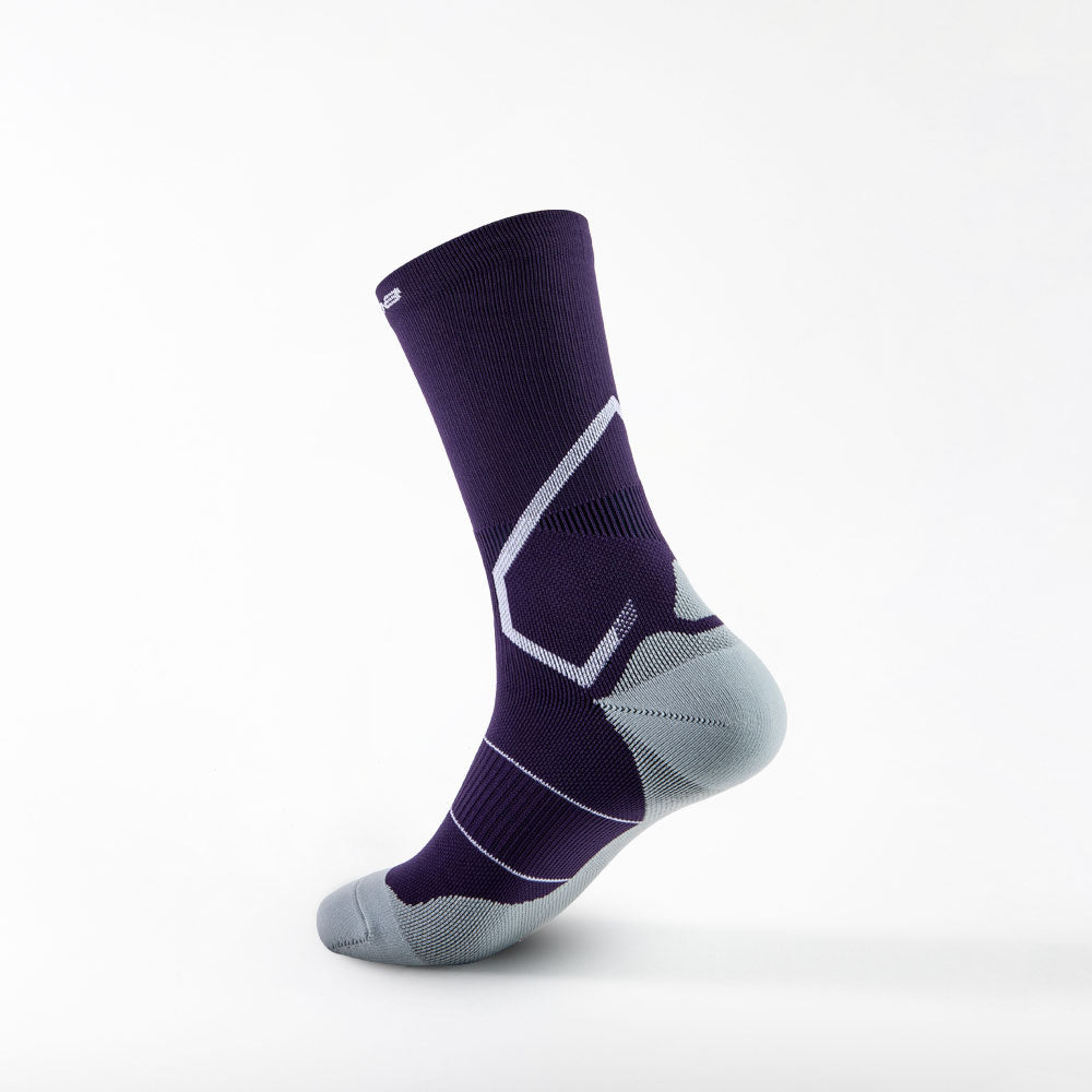Ranna R-ONE 2.0 Football Performance Socks Purple - Left