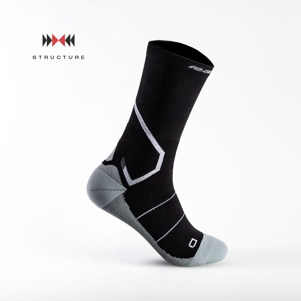 Ranna R-ONE 2.0 Fußball Performance Socken Schwarz - Rechts