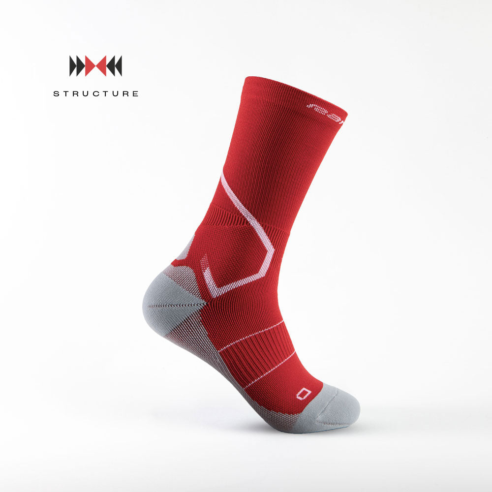 Ranna R-ONE 2.0 Performance Football Socks Red - Right